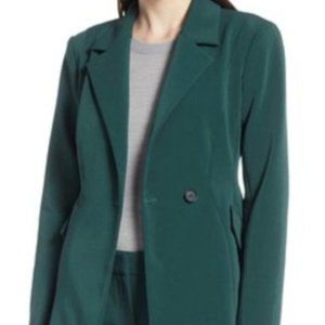 Halogen Sculpted Blazer. Size 2, Green Ponderosa